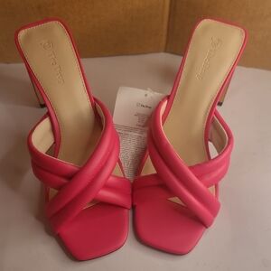 The Drop Women's Hot Pink Heeled Sandals Size 9.5 New In Box